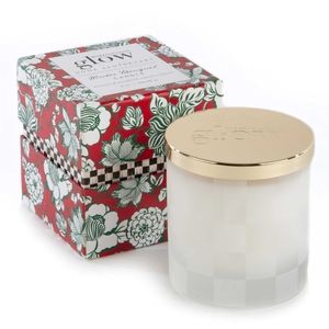 MacKenzie-Childs 8oz Jar Candles; "Winter Bouquet" and "Flower Market"; NIB